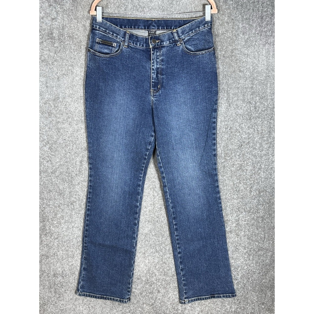 Vintage New York & Company Bootcut Jeans Womens Size 10 Blue Stretch High Rise